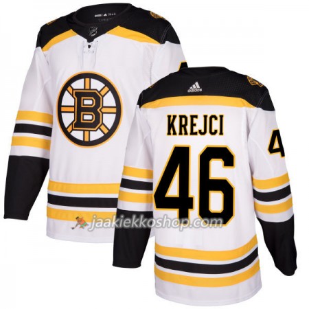 Miehille NHL Boston Bruins Pelipaita David Krejci 46 Adidas 2017-2018 Valkoinen Authentic